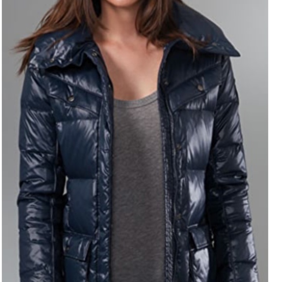 ADD Shiny down Puffy belted Coat.  Sz  4 - Picture 2 of 8